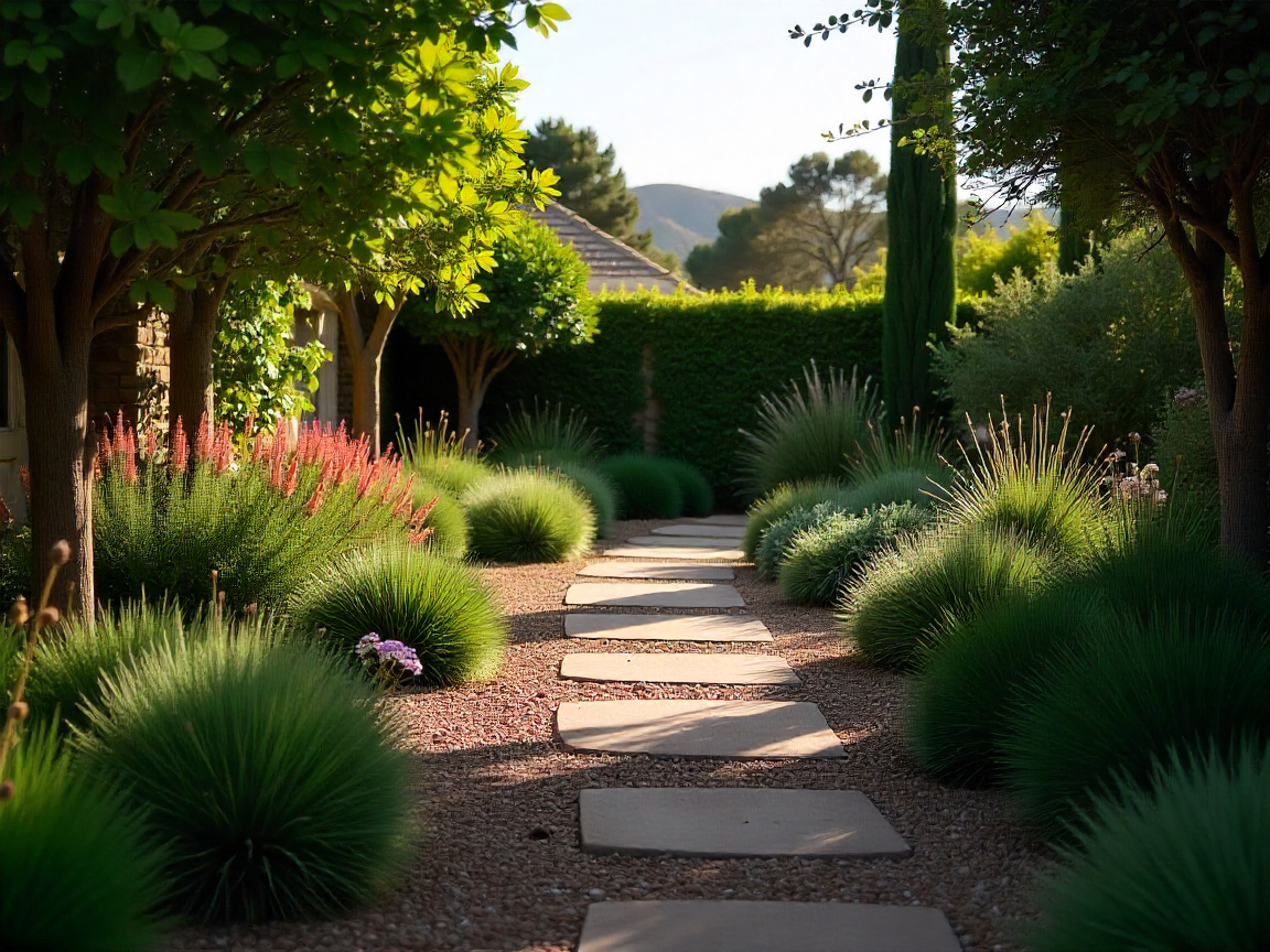 Sustainable garden design with water-efficient plants